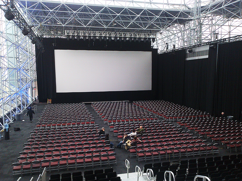 Setup for the X-Men Days of Future Past (2014) global premiere in Manhattan, NY.