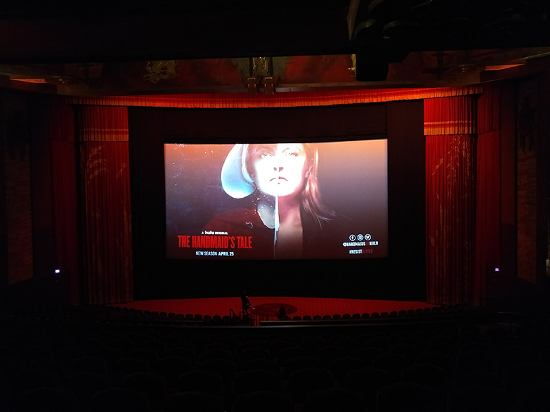 Setup for the premiere of Hulu's The Handmaid's Tale (2017).