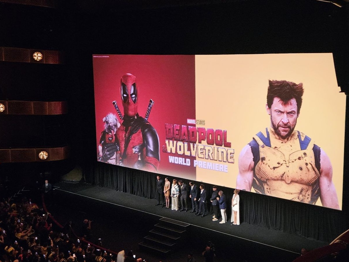 Setup for the Deadpool & Wolverine global premiere in Manhattan, NY.
