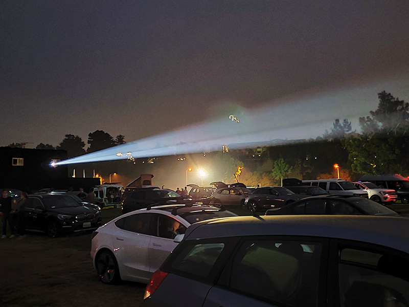 The show begins at the US premiere of Nomadland (2020) at the Rose Bowl in Los Angeles, CA.