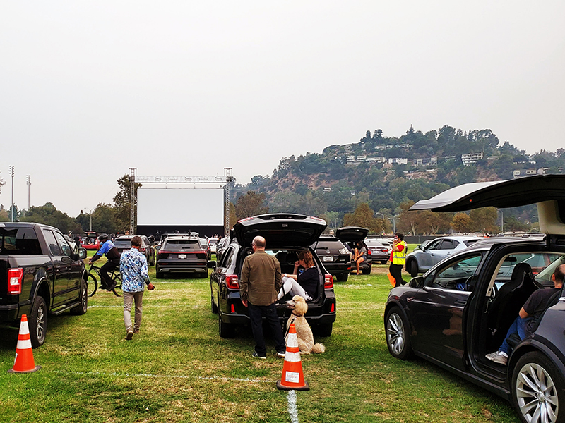 Opening night at the US premiere of Nomadland (2020) at the Rose Bowl in Los Angeles, CA.